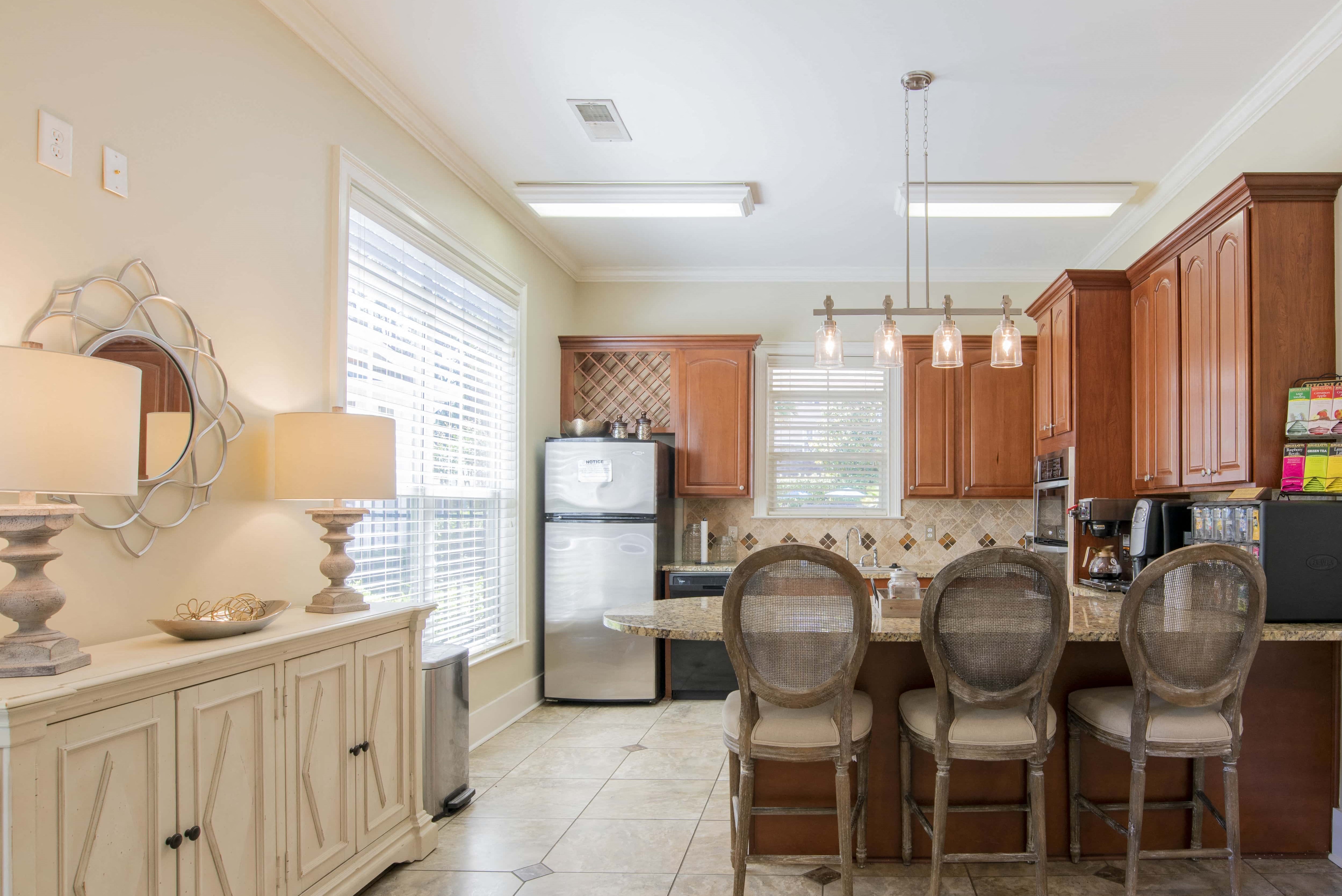 Club House Kitchen at Stone Ridge Apartment Homes, Mobile, Alabama